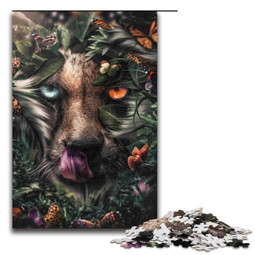 für Erwachsene Puzzle Floral Cheetah 1000 Teile Holzpuzzle für Erwachsene und Kinder ab 14 Jahren 75x50cm für Erwachsene Puzzle Floral Cheetah 1000 Teile Holzpuzzle für Erwachsene und Kinder ab 14 Jahren 75x50cm von linghhiming