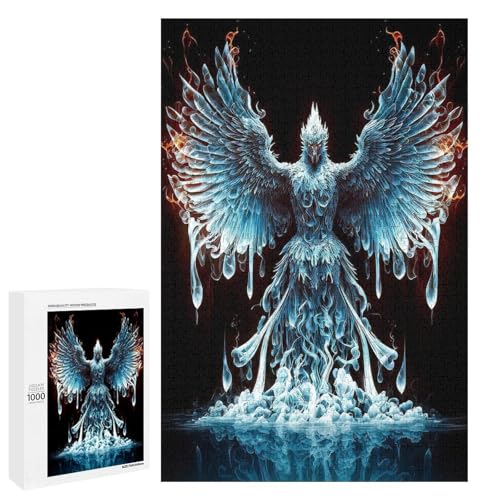 für Erwachsene Phoenix 1000 teiliges Holzpuzzle für Erwachsene und Kinder ab 12 Jahren (75 x 50 cm) von linghhiming