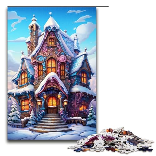 für Erwachsene Puzzle Weihnachtshaus 1000 teiliges Holzpuzzle für Erwachsene und Kinder ab 12 Jahren 75 x 50 cm für Erwachsene Puzzle Weihnachtshaus 1000 teiliges Holzpuzzle für Erwachsene und Kinder ab 12 Jahren 75 x 50 cm von linghhiming