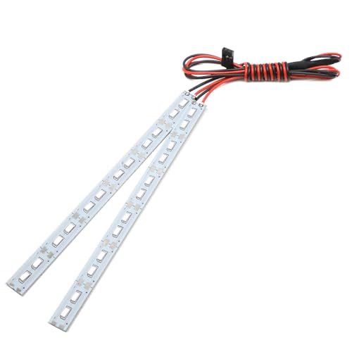 linsan 24 LED-Chassis-Licht-Metall-LED-Streifen 6V für 1/10 1/8 RC Car Crawler, Blau von linsan