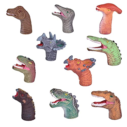 liovitor Dinosaurier Finger Puppen Realistische Dinosaurier Finger Spielzeug für Kindertages Geschenk Geburtstag Party Bedarf GefäLligkeiten Dekoration von liovitor