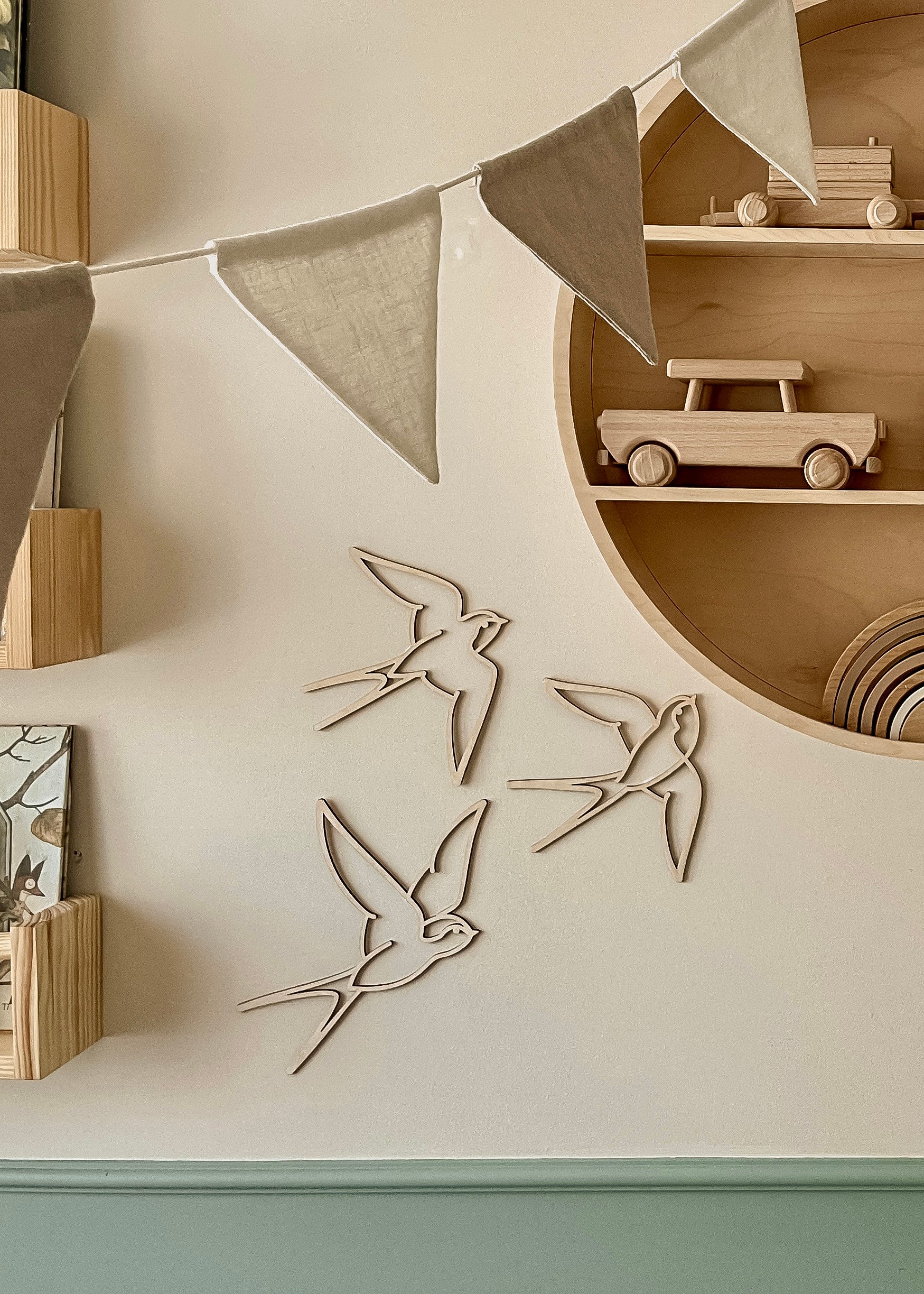 lis wycina Swallows Wanddekoration Holz lis wycina Swallows Wanddekoration Holz von lis wycina