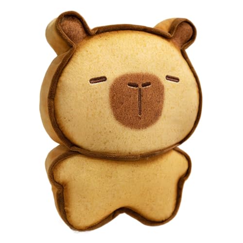 lisutupode Capybara Stofftiere, Capybara Plüschpuppe | Cartoon Toast Capybara Stuffed Decor | Weiches und zartes Dekorationswerkzeug für Auto, Schlafzimmer, Couch, Wohnzimmer, Kinderzimmer von lisutupode