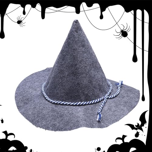 lisutupode Halloween-Hexenhut, Filz, Oktoberfest, Vogelscheuche, Kopfbedeckung, Cosplay, Kostüm, bayerisch, für Maskerade, Halloween, Herren, Erwachsene, Damen, Party, Themenveranstaltungen von lisutupode