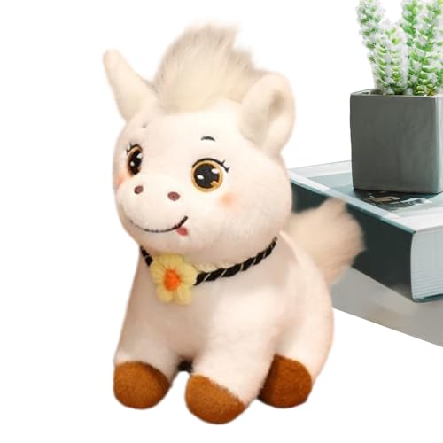 lisutupode Kuscheltier Stofftier | Große Augen Süße Puppe Spielzeug,Plüsche Mit Blumen-Schleife | Für Kinder Mädchen Klassenzimmer Ostern Weihnachten Geburtstag Kinderzimmer von lisutupode