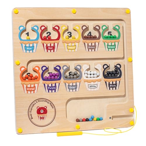 lisutupode Magnetisches Labyrinthbrett, Labyrinthspielzeug für Kinder - Holzfarbsortierbrett,Spielenspiele motorische Fähigkeiten, sensorische Aktivitäten für lehrreiche Aktivitäten für Homeschool lisutupode Magnetisches Labyrinthbrett, Labyrinthspielzeug für Kinder - Holzfarbsortierbrett,Spielenspiele motorische Fähigkeiten, sensorische Aktivitäten für lehrreiche Aktivitäten für Homeschool von lisutupode