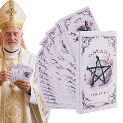 lisutupode Orakel Decks - Englisch Orakelkarten Für Anfänger,20 Blätter Gesellschaftsspiel Zubehör Frühlings-Tagundnachtgleiche Thema für Erwachsene Jugendliche Schüler Zuhause Schule von lisutupode
