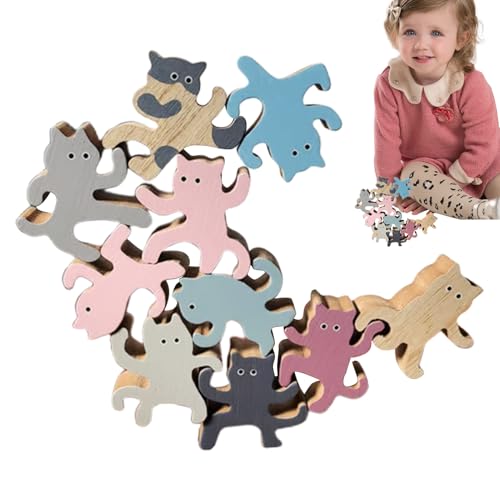 lisutupode Stapelspielzeug - 10-teiliges Farbiges Katzen Stapelspiel Lernspielzeug | Frühförderung für Kinder im Vorschulalter und Mädchen lisutupode Stapelspielzeug - 10-teiliges Farbiges Katzen Stapelspiel Lernspielzeug | Frühförderung für Kinder im Vorschulalter und Mädchen von lisutupode