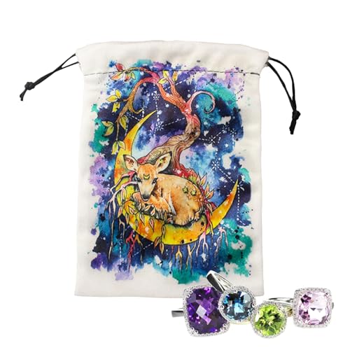 lisutupode Tarotkarten Tasche - Schnürbeutel aus Samt für Würfel | Aufbewahrung Für Spielzeug Auto Zuhause Outdoor Küche Büro Camping Wohnheim Klassenzimmer Schrank Garten von lisutupode