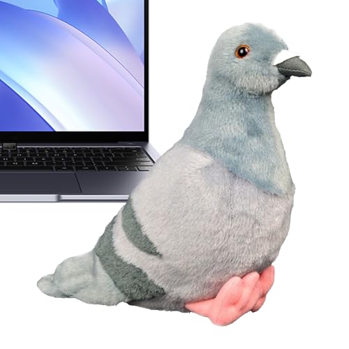 lisutupode Tauben Stofftier - Realistische Vogel Deko Stofftier Spielfigur | Tauben Figur - Für Baby Mädchen Kinderzimmer Ostern Weihnachten Geburtstag Wohnzimmer von lisutupode