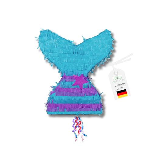 LITTLE BIRTHDAY | Meerjungfrau Pinata | Piñata Geburtstag Mädchen und Junge | 44x37x9,5cm | Süssigkeiten Kindergeburtstag | Pinata ohne Füllung | Mermaid Geburtstag für die Motto Party von little Birthday