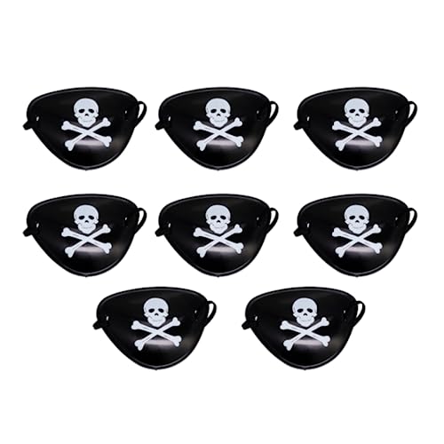 little Birthday | Set aus 8 Augenklappen | Piraten | Seeräuber | Karibik | Geburtstag | Kindergeburtstag | Motto | Party | Karneval | Fasching | Accessoires Party Dekoration | Verkleidung von little Birthday