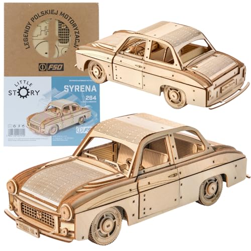 Little Story Holz Puzzle 3D Pädagogisch Modell FSO Syrena 105 Do it Self Für Kinder Erwachsene Sammlerstück Little Story Holz Puzzle 3D Pädagogisch Modell FSO Syrena 105 Do it Self Für Kinder Erwachsene Sammlerstück von little story
