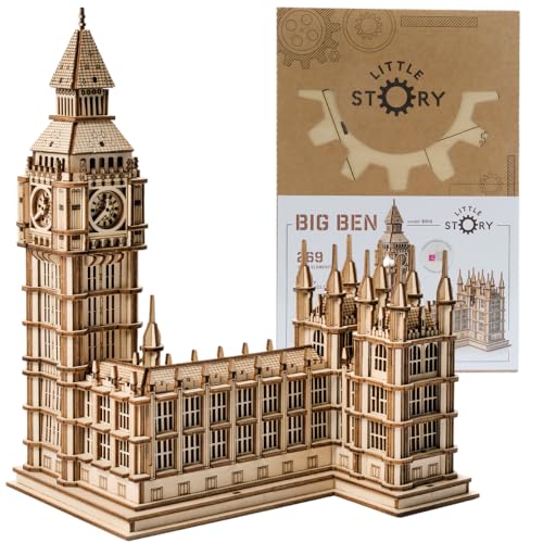 Little Story Holz Puzzle pädagogisch Modell 3D Set Do Self Für Kinder Erwachsene Geschenk… (Big Ben) Little Story Holz Puzzle pädagogisch Modell 3D Set Do Self Für Kinder Erwachsene Geschenk… (Big Ben) von little story
