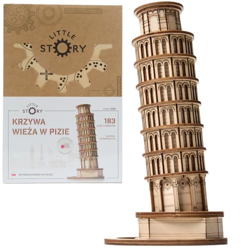 Little Story Holz Puzzle pädagogisch Modell 3D Set Do Self Für Kinder Erwachsene Geschenk… (Der Schiefe Turm von Pisa) Little Story Holz Puzzle pädagogisch Modell 3D Set Do Self Für Kinder Erwachsene Geschenk… (Der Schiefe Turm von Pisa) von little story