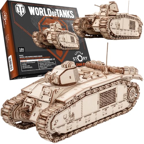 little story World of Tanks Panzer 3D Holzmodell – Panzerkampfwagen Offizielles Lizenzmodell zum Zusammenbauen - DYI Kriegsmaschine Lernspielzeug Bausatz für Kinder Holz Kampfpanzer 3D-Puzzle little story World of Tanks Panzer 3D Holzmodell – Panzerkampfwagen Offizielles Lizenzmodell zum Zusammenbauen - DYI Kriegsmaschine Lernspielzeug Bausatz für Kinder Holz Kampfpanzer 3D-Puzzle von little story