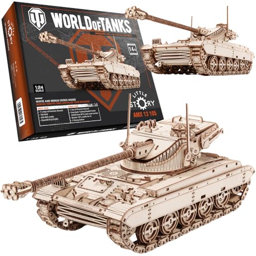 little story World of Tanks Panzer 3D Holzmodell – Panzerkampfwagen Offizielles Lizenzmodell zum Zusammenbauen - DYI Kriegsmaschine Lernspielzeug Bausatz für Kinder Holz Kampfpanzer 3D-Puzzle little story World of Tanks Panzer 3D Holzmodell – Panzerkampfwagen Offizielles Lizenzmodell zum Zusammenbauen - DYI Kriegsmaschine Lernspielzeug Bausatz für Kinder Holz Kampfpanzer 3D-Puzzle von little story