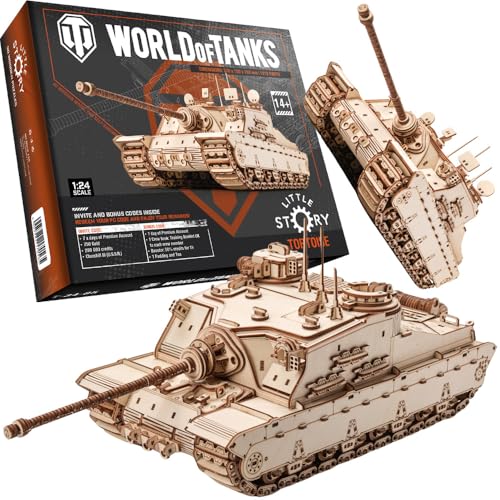 little story World of Tanks Panzer 3D Holzmodell – Panzerkampfwagen Offizielles Lizenzmodell zum Zusammenbauen - DYI Kriegsmaschine Lernspielzeug Bausatz für Kinder Holz Kampfpanzer 3D-Puzzle little story World of Tanks Panzer 3D Holzmodell – Panzerkampfwagen Offizielles Lizenzmodell zum Zusammenbauen - DYI Kriegsmaschine Lernspielzeug Bausatz für Kinder Holz Kampfpanzer 3D-Puzzle von little story