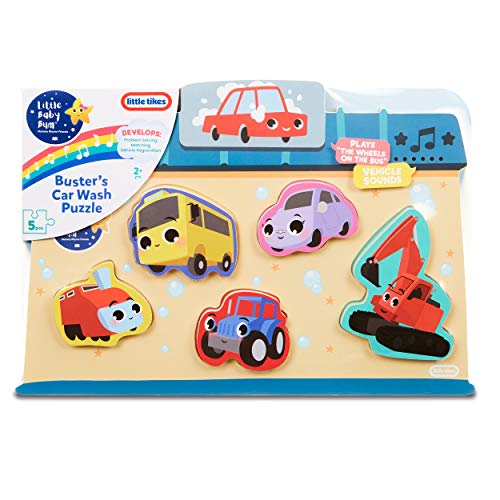 Little Baby Bum - Holzpuzzle Fahrzeuge, Steckpuzzle mit Soundfunktion für Kinder von Little Baby Bum