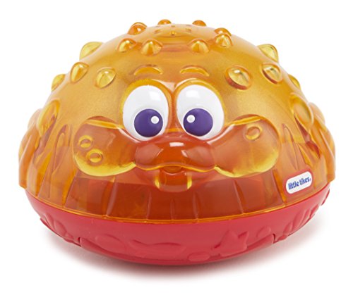 Little Tikes 173868GR Sparkle Bay Funkelfontäne leuchtendes Wasserspielzeug mit Schwimm- und Wasserspritzfunktion, Badewannenspielzeug für Kinder ab 18 Monaten, orange von little tikes