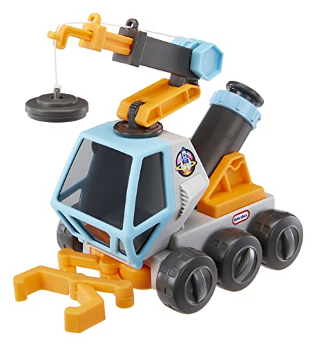 Little Tikes Big Adventures Space Rover STEM Spielzeug- besteht aus einem Fahrzeug mit Mikroskop, Magnetkran, ausziehbarem Greifer und beweglichem Magnetkanister- ideal für Kinder im Alter ab 3 Jahren von little tikes