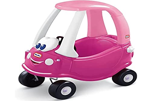 Little Tikes Cozy Coupe Rosy Ride-On Toy - Rutsch- und Schiebefahrzeug mit funktionsfähiger Hupe, klickendem Zündschalter und Tankdeckel, Fördert Kreatives Spielen, ab 18 Monaten bis 5 Jahren von little tikes