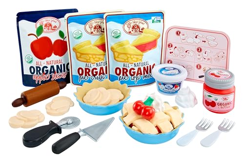 Little Tikes Creative Chefs Pie Kit - Mit Speziellem Make-It! Mix-Spielsand, 22 Zubehörteilen, Realistisches Tortenbäcker-Rollenspiel, für Jungen und Mädchen ab 3 Jahren, Nicht ESSBAR von little tikes