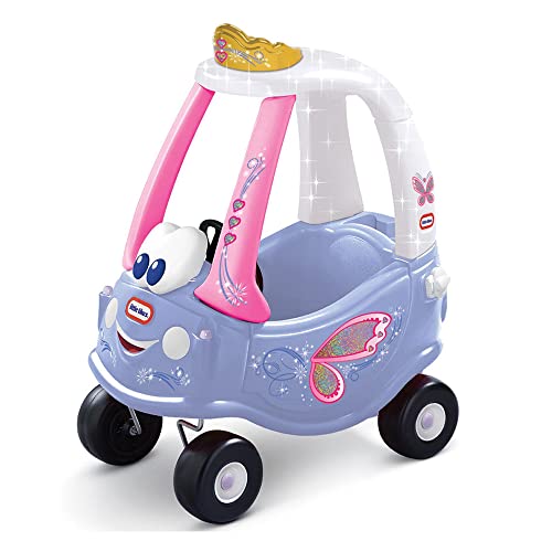 Little Tikes Fairy Cozy Coupe - Kids Ride-On Rutschfahrzeug, Mini Schiebe-Auto mit echter Hupe, Zündschalter und Benzinklappe. Ab 18 Monaten von little tikes
