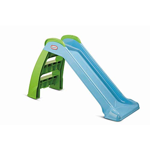 Little Tikes First Slide - Spielset für Drinnen und Draußen - Gartenspielzeug und Outdoor Aktivität für Kinder, haltbar, stabil und kindersicher - Gartenspielzeug in Blau und Grün. Ab 18 Monaten von little tikes