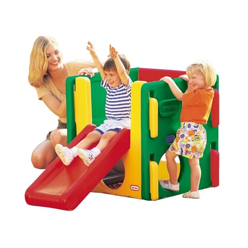 Little Tikes Junior Activity Gym. Klettern, Krabbeln und Rutschen, Langlebiges Gartenspielzeug für Kinder für Drinnen & Draussen. Stabiles und sicheres Spielset für Kinder ab 18 Monaten von little tikes