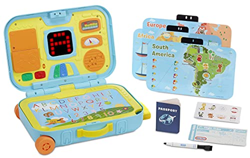Little Tikes Lern- und Spielkoffer für Lernaktivitäten - Interaktives und lehrreiches Spielzeug - Inklusive Karten, Reisepass und mehr - Für Kinder ab 2 Jahren von little tikes