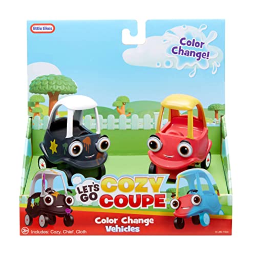 Little Tikes Let's Go Cozy Coupé - 2 Mini-Autos mit Farbwechsel zum Anschieben - Enthält 2 Autos mit Farbwechseleffekten - Geeignet für Kleinkinder ab 3 Jahren von little tikes