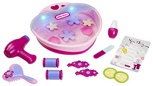 Little Tikes Play & Pamper Spa Set mit 17 Zubehörteilen, Pretend Play Beauty Set, für Kleinkinder Kinder ab 2 Jahren von little tikes