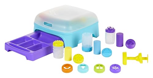 Wonder Factory Never Dry Dough Creation Station - Enthält 8 Tuben mit 59 ml Knete, Bunte Modelliermasse, Trocknet Nicht Aus, Glutenfrei und Angenehm Riechend, Kreatives Spielzeug für Kinder von Wonder Factory