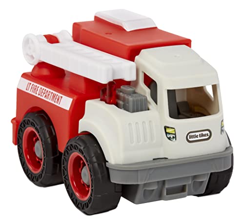 little tikes Dirt Diggers Mini - Feuerwehrauto - Realistisches Notfallauto - Robustes Spielauto für Drinnen und Draußen - Leicht zu Halten - REGT die Fantasie an - Für Kinder ab 2+ Jahren von little tikes