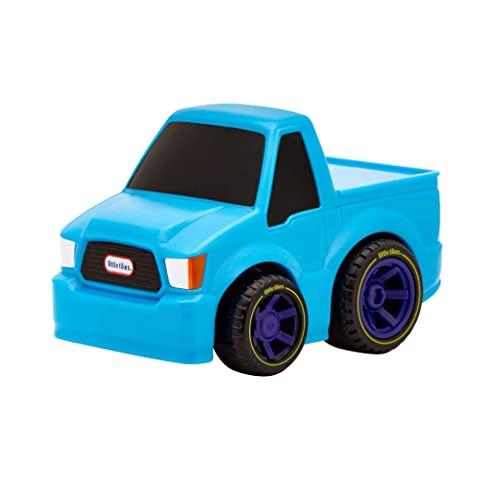 Little Tikes My First Cars Crazy Fast Cars Serie 4 - Kleiner Hellblauer Truck - Aufziehauto mit bis zu 15 m Reichweite - Realistisches Design, Leicht zu Greifen – Für Kinder ab 3 Jahren von little tikes