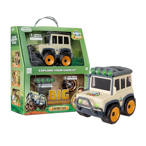little tikes Big Adventures Safari SUV STEM Spielzeug - Inklusive Fahrzeug mit Fernglas, Taschenlampe und Kompass - tolles Geschenk für Kinder im Alter ab 3 Jahren von little tikes