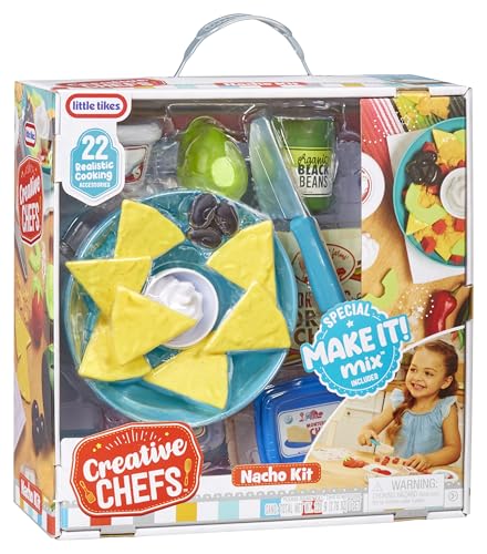 little tikes Creative Chefs Nachos Kit, mit Speziellem Make-It, Mix Spielsand, 22 Zubehörteilen, Realistischer Nachos-Maschine, für Jungen und Mädchen ab 3 Jahren, Nicht ESSBAR little tikes Creative Chefs Nachos Kit, mit Speziellem Make-It, Mix Spielsand, 22 Zubehörteilen, Realistischer Nachos-Maschine, für Jungen und Mädchen ab 3 Jahren, Nicht ESSBAR von little tikes