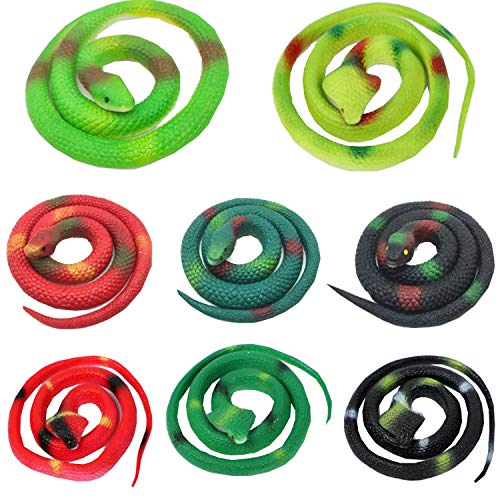 liuer Scherzartikel Schlange Spielzeug 8 Stück Realistische Gummi Schlangen Gummischlangen Spielzeug für Tricky Aprilscherz Halloween Spielzeug liuer Scherzartikel Schlange Spielzeug 8 Stück Realistische Gummi Schlangen Gummischlangen Spielzeug für Tricky Aprilscherz Halloween Spielzeug von Liuer