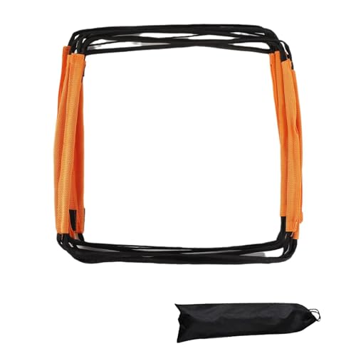 lmoikesz Agility Footwork Faltbares Training Agility Footwork mit Training Faltbare Leiter für Fußball, schwarz+orange, 6 Gitter lmoikesz Agility Footwork Faltbares Training Agility Footwork mit Training Faltbare Leiter für Fußball, schwarz+orange, 6 Gitter von lmoikesz