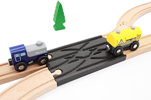Locorico 2-Wege-Wechsler für Zug aus Holz, kompatibel mit Brio von Locorico