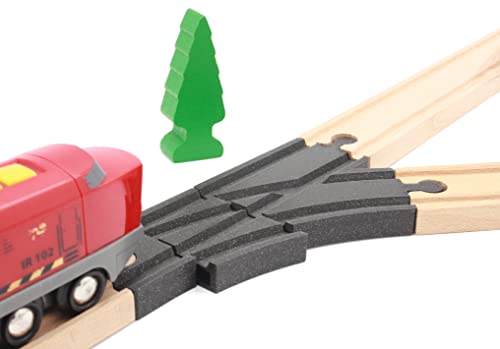 Locorico - Mechanische Schalter für Holzschiene, kompatibel mit Brio (rechts) von locorico