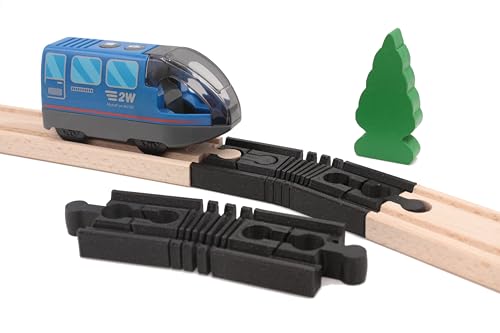 Locorico - 2 multifunktionale Schienen für Zug aus Holz, kompatibel mit Brio Locorico - 2 multifunktionale Schienen für Zug aus Holz, kompatibel mit Brio von locorico
