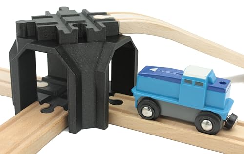 Locorico Kreuzbrücke mit doppelter Etage für Zug aus Holz, kompatibel mit Brio Lillabo Hape Locorico Kreuzbrücke mit doppelter Etage für Zug aus Holz, kompatibel mit Brio Lillabo Hape von locorico