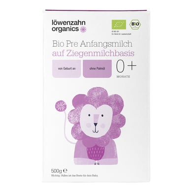 löwenzahn organics Bio Anfangsnahrung Pre 0+ auf Ziegenmilchbasis 500 g von löwenzahn organics
