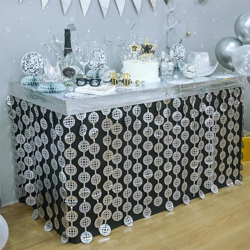 2er Pack Disco Ball Silberfolie Lametta Fransen Tischröcke Metallic Folie Fransen Lametta Tischröcke Disco Party Dekorationen für 70s & 80er Jahre Letzte Disco Bachelorette Tanzen Königin Taylor Party 2er Pack Disco Ball Silberfolie Lametta Fransen Tischröcke Metallic Folie Fransen Lametta Tischröcke Disco Party Dekorationen für 70s & 80er Jahre Letzte Disco Bachelorette Tanzen Königin Taylor Party von loghohu