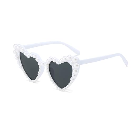lokxmve Herz Sonnenbrille Perle Weiß Party Sonnenbrille Retro Herzform Herzbrille mit Perle Vintage Sonnenbrillen Damen Herren Partybrille Herzsonnenbrille für Hochzeit JGA Geburtstag Karneval lokxmve Herz Sonnenbrille Perle Weiß Party Sonnenbrille Retro Herzform Herzbrille mit Perle Vintage Sonnenbrillen Damen Herren Partybrille Herzsonnenbrille für Hochzeit JGA Geburtstag Karneval von lokxmve