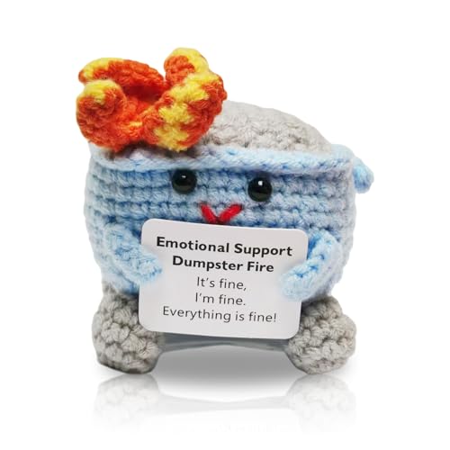 lokxmve Positiver Dumpster, Handgefertigter Häkel-Dumpster, Emotionale Unterstützung, Dumpster Feuerpuppe, Plüsch, Positive Häkeln, Emotionale Unterstützung, Geschenk, Partytütenfüller lokxmve Positiver Dumpster, Handgefertigter Häkel-Dumpster, Emotionale Unterstützung, Dumpster Feuerpuppe, Plüsch, Positive Häkeln, Emotionale Unterstützung, Geschenk, Partytütenfüller von lokxmve