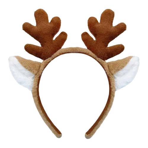 lokxmve Rentier Haarreif Weihnachten Weihnachtskopfschmuck mit Ohren Rentier Geweih Haarreifen für Erwachsene Kinder Rentiergeweih Elchgeweih Haarreif für Weihnachten Halloween Fasching Party Cosplay lokxmve Rentier Haarreif Weihnachten Weihnachtskopfschmuck mit Ohren Rentier Geweih Haarreifen für Erwachsene Kinder Rentiergeweih Elchgeweih Haarreif für Weihnachten Halloween Fasching Party Cosplay von lokxmve