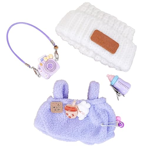 lomdung Bekleidung für 17cm Labubu Plüsch, DIY Outfit für La Puppen, Puppe Kleidungr, Puppenkleidung, Ohne Puppe, Puppenzubehör, Geschenke für Mädchen Jungen lomdung Bekleidung für 17cm Labubu Plüsch, DIY Outfit für La Puppen, Puppe Kleidungr, Puppenkleidung, Ohne Puppe, Puppenzubehör, Geschenke für Mädchen Jungen von lomdung